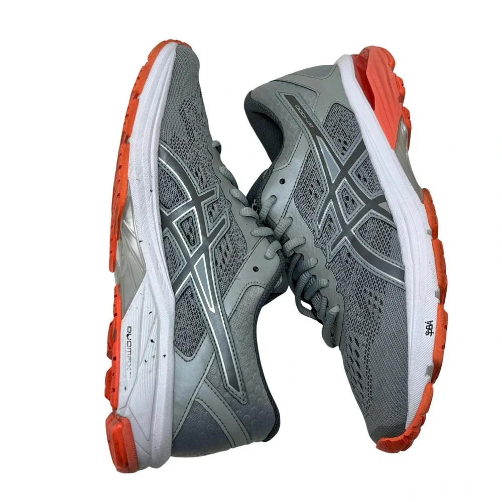 Asics GT-1000 6 Women's Size 8.5 Running Shoes Grey Orange Stability T7A9N - Picture 11 of 16